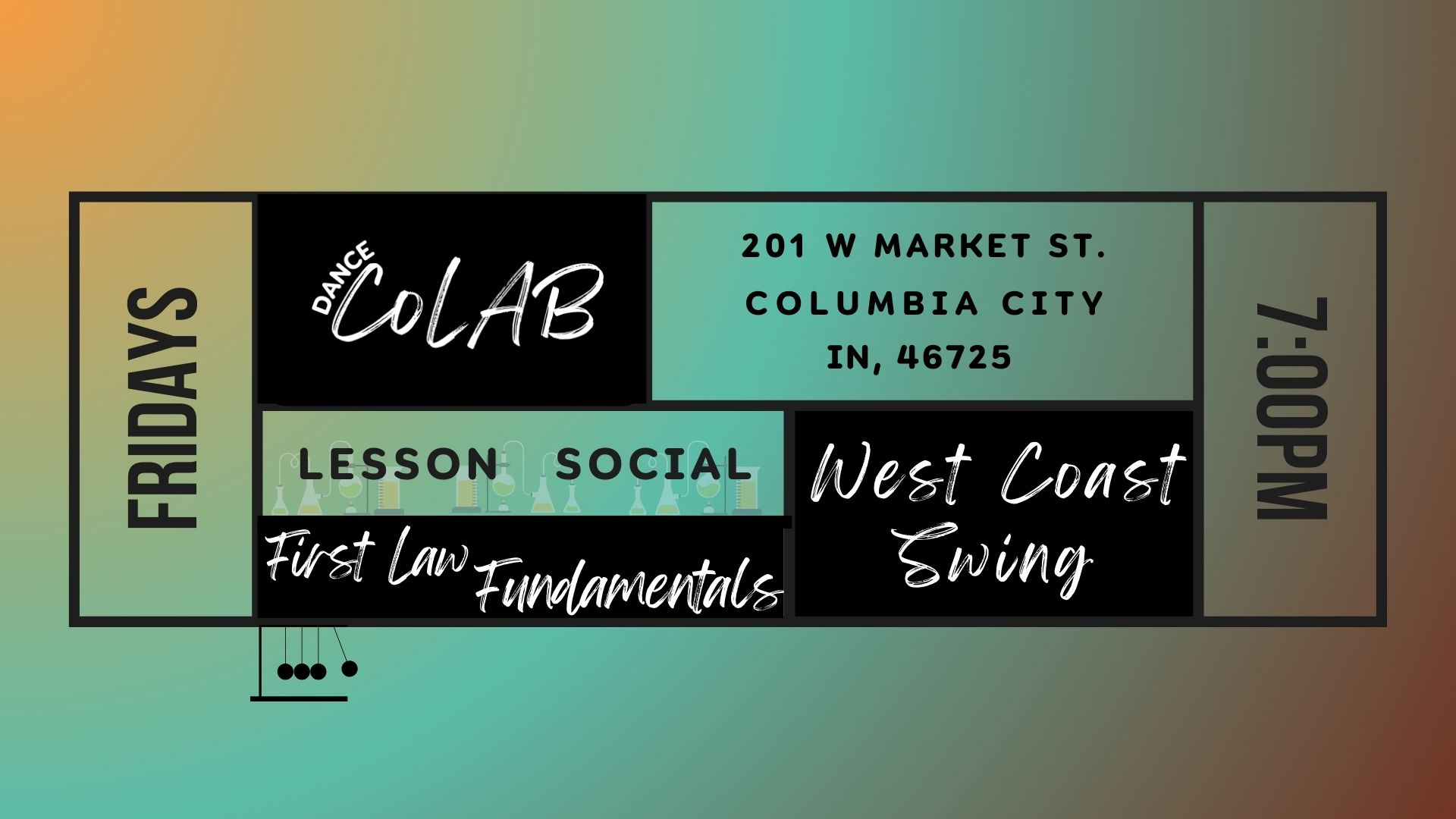 Event Description and start time for First_Law_Fundamentals (1st Friday events)